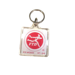 F T D Florist Acrylic Keychain Flowers Delivery